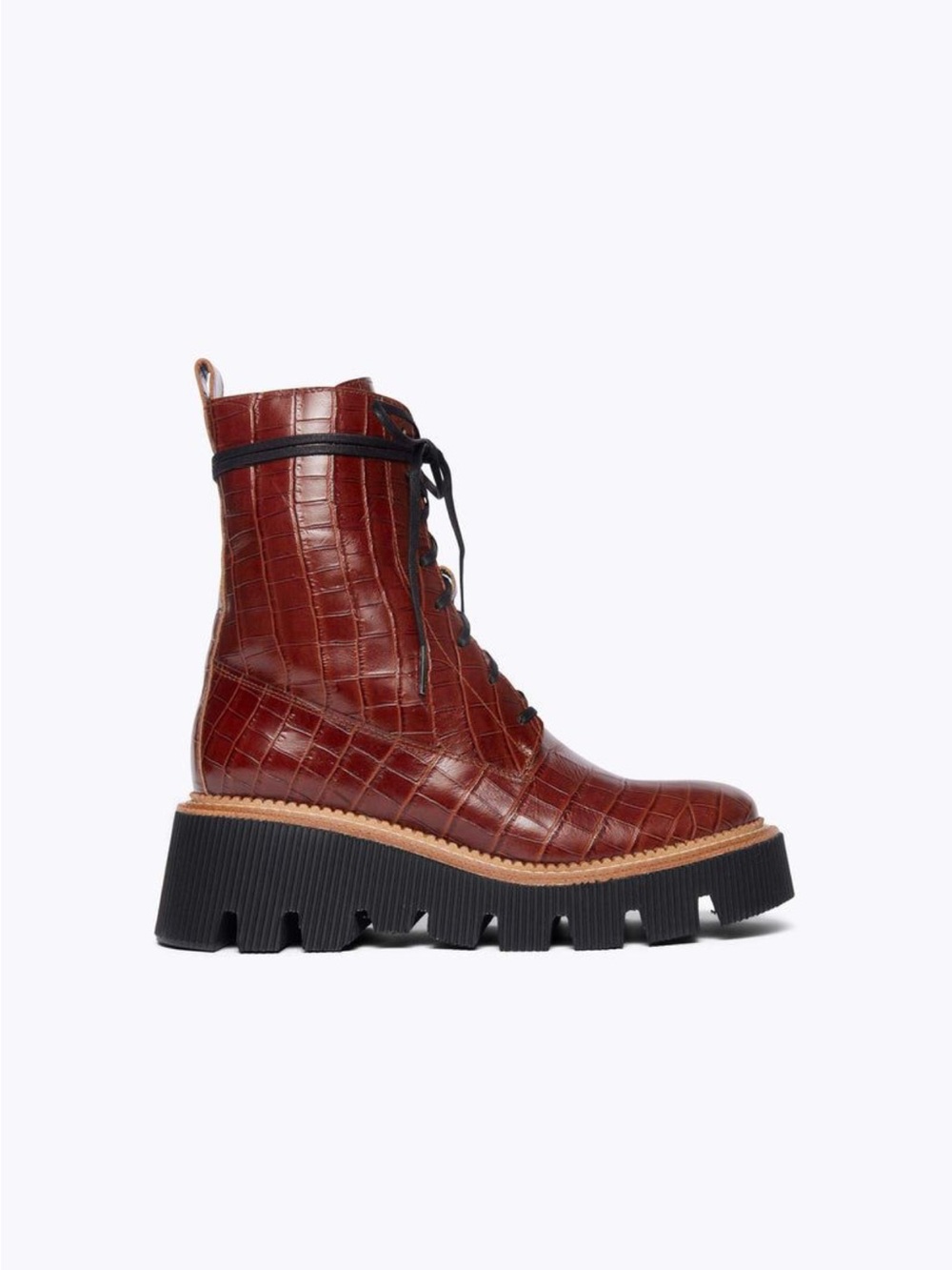 Freda Salvador Brick Red Combat Boots